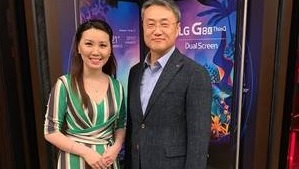 Yoo Na Kim entrevista presidente da LG Eletronics
